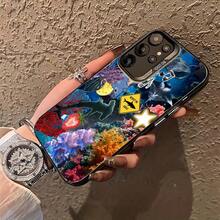 Este diseño de patchwork con temática oceánica es compatible con Samsung 22 Ultra 22 23 23 Ultra 23 FE 24 24 Plus 24 Ultra  16 15 14 13 12 11 7/8 7/8 Plus X X/S MAX, exclusivo, anti-suciedad, moderno, a la moda y colorido, con características IMD plateadas. - Colores mixtos - Ver 1