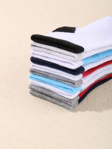 20/10/5 Pairs Soft Baby Boat Socks, Dinosaur & Animal Patterns, Toddler Boys' Athletic Socks, Striped Design, Comfortable Breathable Non-Slip, 0-36 Months, Suitable For Daily Wear All Seasons, Baby Socks, Toddler Socks, Boat Socks, Non-Slip Socks, Valentine's Day Gift, Back To School Gift, Newborn Essential, Random Style/Color