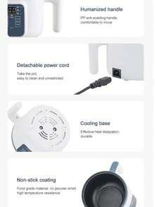 Kitchen mommy 1-3 人小型电蒸锅和电饭煲，不粘锅，适用于米饭、面条、汤、粥、蒸蛋、包子等，使用方便快捷 - 美規A型插(110-127V) - 查看 12