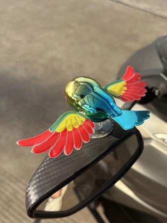 New Car Ornament With Flying Bird Wings Moving Fun Car Decoration Motorcycle And Electric Car Ornament