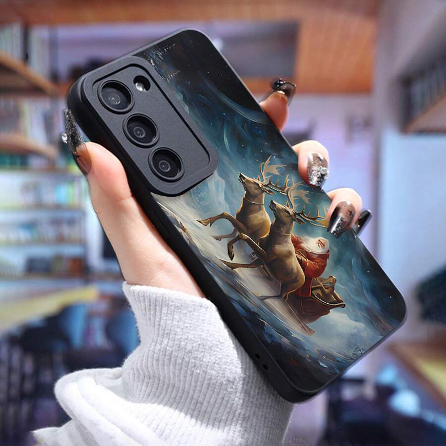 Funda adecuada para teléfonos de la serie Galaxy S24 Ultra/S23+/S22/S21, a prueba de golpes, antideslizante, ligera, diseño moderno, marco de TPU de alta calidad con cojín de aire, funda suave de protección completa - Colores mixtos - Ver 1