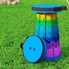 Taburete telescópico Rainbow - Arcoíris azul - Multicolor - Ver 4