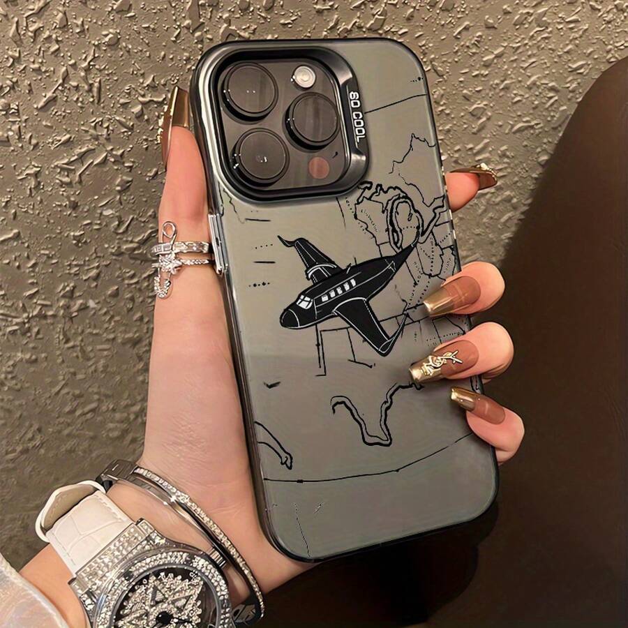 Funda de Teléfono a la Moda y Duradera para iPhone 16 Pro Max, 15, 15 Pro, 14 Plus, 13, 12, XS Max, X, XR y 7/8, Ofreciendo Protección Integral a Prueba de Golpes - Colores mixtos - Ver 1