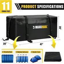 Car Luggage RackMAXXHAUL Soporte de Enganche Cargo Carrier BagCar Luggage Rack - Negro - Ver 2