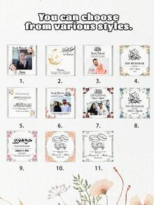 Custom Hajj Mubarak Acrylic Plaque-11styles,Personalized Islamic Gifts,Custom Your Text Islamic Gift, Umrah Mubarak Gift, Umrah , Ramadan Mubarak,Ramadan, Eid Mubarak, Dad, Wife, Mum,Personalized Gift - Multicolor - View 8