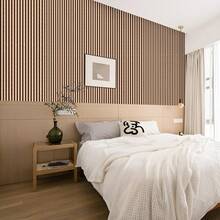 1 Roll Faux Lattice Wood Grain Self-Adhesive Wallpaper, Vintage Wood Texture Removable Waterproof Wallpaper, Suitable For Living Room, Tea Room, Bedroom, Self-Adhesive Japanese-Style Wall Decor, Furniture Renovation Sticker - Multicolor - View 10