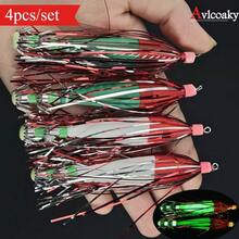 Avlcoaky 4pcs/Set 10cm/ 5g Squid Jig Hook Squid Umbrella Hook - Multicolor - View 2