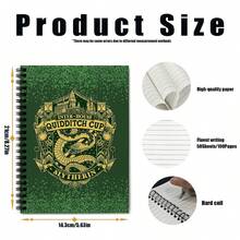 1pc Harry Potter 4 Hogwarts House Printed Notebook, 80 Pages Signature Book, Suitable For Office, School, Note-Taking - College Logo - View 5
