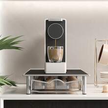 36 Cápsulas de Almacenamiento de Gran Capacidad para Cápsulas de Café en un Cajón, Caja de Almacenamiento Gris para la Parte Inferior de la Máquina de Café  ﻿ - Negro - Ver 9