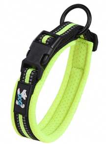 1pc Comfortable Breathable Adjustable Reflective Pet Collar