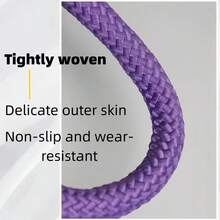 10m Colorful Polyester Rope, 4mm Diameter, Multi-Purpose Outdoor Emergency Rope, Suitable For Tents, Handmade Bracelets, Clotheslines, Tent Accessories - Multicolor - View 6