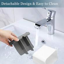 Toothbrush Holders For Bathrooms,  Electric Toothbrush And Toothpaste Holder, 4 Slots Tooth Brushing Holder For Bathroom Countertop Organizer And Storage, Bathroom Accessories (Grey){Inchcolor_nameinch:InchGreyinch} - 灰色 - 查看 4