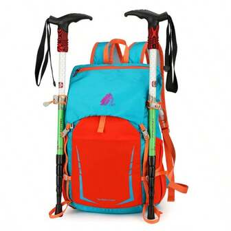 Large Capacity Lightweight Breathable Multi-Function Hiking Backpack (Empty), Hidden Mesh Design, Suitable For Hiking, Climbing And Cycling, Unisex, Fashionable And Minimalist, Durable