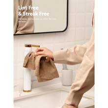 Fantastic Microfiber Cleaning Cloth Roll - 40 Pack, Tear Away Microfiber Towels, 12" X 12", Reusable, Washable, Scratch Free, Ultra Absorbent Dishcloth For Car, Home, Pet, Kitchen (Grey) - 棕褐色 - 查看 9