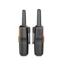 2pcs Mini Walkie Talkie For Outdoors PMR FRS Long Range Portable Family Two Radio With LED Flashlight VOX - Negro - Ver 8