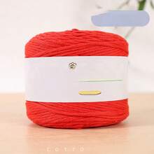 1 Roll/100g Soft Premium Yarn, 16-Ply Medium Thickness - Pastel Colors (Pink, Purple, Yellow, White) - Perfect For Knitting Scarves, Gloves, Sweaters, Hats, Bags And DIY Crafts, Handmade Yarn | Pastel Yarn | Soft Texture - Multicolor - View 6