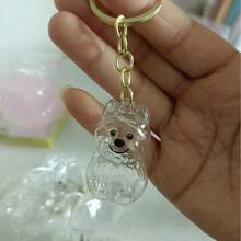 Adorno colgante de moda para el recuerdo del pelo de mascota, llavero de cachorro lindo, recuerdo del pelo de perro/gato, caja de almacenamiento creativa con llavero - Multicolor - Ver 10