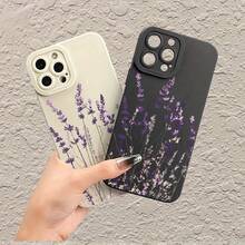 Juego de Ojos de Ángel Suaves con impresión UV de lavanda púrpura, funda de protección para teléfono personalizada, elegante y simple, 360°funda de protección mate, a prueba de golpes y anti-caídas, resistente a las manchas y duradera, adecuada para  17/17 Pro/17 Pro Max/17 Air/ 16/16 Pro/16 Pro Max/16 Plus/ 15/15 Pro Max/15 Pro/15 Plus/ 14/14 Pro/14 Plus/14 Pro Max/ 13/13 Pro/13 Pro Max/12/12 Pro/12 Pro Max/11/11 Pro/11 Pro Max/XR/X/XS/XS Max Es el regalo de cumpleaños perfecto para novias, novios, esposos, esposas, amigos, o para uno mismo, innovadora y a la moda, adecuada tanto para hombres como para mujeres. - Blanco 1436 - Ver 7