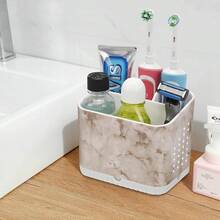 Toothbrush Holders For Bathrooms,  Electric Toothbrush And Toothpaste Holder, Toothbrush Caddy Organizer, 4 Slots Tooth Brushing Stand For Bathroom Organizer Countertop (White Marble){Inchcolor_nameinch:InchWhiteMarbleGraininch} - 白色大理石紋 - 查看 3