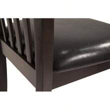 Hammis Rake Back Dining Room Chair, Set Of 2, Dark Brown - Default - View 9