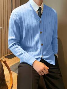 Men Cardigans - Black - View 9