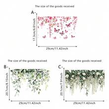 1/3pcs Minimalist Plant And Floral Toilet Seat Sticker Set, Self-Adhesive Bathroom Wall Sticker, DIY Removable Waterproof Toilet Sticker, Bathroom Tank Beautification. - Multicolor - View 7