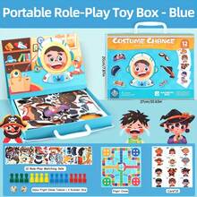 2-In-1 Magnetic Replacement Chess Pieces + Flying Elephant Chess Travel Toy Set: Multi-Player Interactive Chessboard Game, Develops Creative Shape Recognition And Emotional Expression Role-Playing Abilities - Perfect Christmas Or Halloween Gift For Boys And Girls 3+ Years Old - Multicolor - View 5