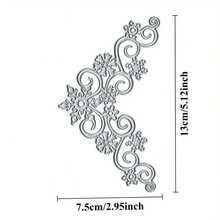 1pc Winter Snowflake Edge Design Metal Cutting Die Template - Christmas Scrapbooking Supplies, Suitable For Scrapbooks, Invitations, Cards, Albums