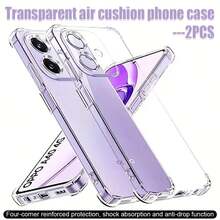 2个装 OPPO 透明防摔手机壳，适用于 OPPO、Nothing、OnePlus 系列手机，手机壳，手机保护套，手机壳，手机套，防摔手机壳，透明手机壳，极简手机壳，纯色手机壳，透明手机壳，TPU 防摔手机壳（军规级防摔），轻薄手机壳