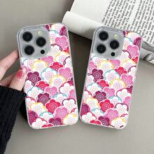 Funda Magnética Transparente para Teléfono Compatible con Apple  Serie 11/12/13/14/15/16/17 Protectora a Prueba de Golpes Resistente a Arañazos Patrón Duradero - Colores mixtos - Ver 6
