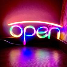 1個 霓虹燈 Open 11.7x5.6x0.7英吋 (約 29.8x14.3x1.8公分) 營業中霓虹燈 電池或USB供電 商店店鋪展示窗 餐廳咖啡廳酒吧酒店紋身美容院派對牆面裝飾 開店/關店告示牌 (紅藍色) - 彩色 - 查看 11