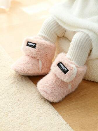 Infant Booties Newborn Infant Shoes Cozy Soft Warm Boots For Boys Girls, 0-3, 3-6, 6-12, 12-18, 18-24 Months