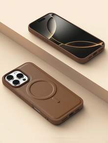 High-Quality PU Leather Phone Case Compatible With Iphone 16 Pro Max/17 Pro Max, Redmi 15C, 13, With Embossed Design, Mixed Materials, Suitable For 11/12 Pro Max/13 Pro Max/15 Pro Max, Fashionable Anti-Drop Phone Case, Suitable For Honor 400 Lite/400 Pro/Honor 400, Supports Wireless Charging, Fashionable Appearance, Full-Body Shock-Proof Protective Case, Suitable For Galaxy S25FE Edge/S25 Ultra/S24 Ultra/Galaxy A16/A17/A15. (S24 And S25 Are Randomly Shipped) - Brown - View 3