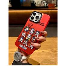 Anime Phone Case For  17/14/15 Pro/Max, Cute Cartoon Basketball Character Protective Cover - Blanco - Ver 8
