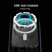 Magsafe Wireless Car Charger, Magnetic Car Phone Holder Mount, Compatible With IPhone 16/15/14/13/12 Series, Fast Charging, Car Accessories - White - View 5