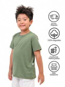Kit 4 Short Sleeve T-Shirts For Boys - Multicolor - View 2