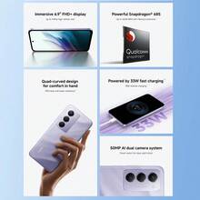 Xiaomi 红米15 4G智能手机，6GB RAM+128GB ROM，6.9英寸FHD+水滴屏，120Hz刷新率，骁龙685移动平台，5000万像素摄像头，33W快充，7000mAh电池，NFC，双卡双待，沙紫色，欧洲版手机 - 紫色 - 查看 5