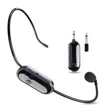 2.4G Wireless Headset Microphone, Detachable Dual-Use Wireless Microphone, Built-In 3.7V; 120MAH Polymer Battery, Auto-Connect On Power On, 50M Wireless Range, 6H Battery Life, Near-Field Pairing (Anti-Interference), Original Sound & Reverb Dual-Mode Switch (Press "+" "-" Simultaneously), 45Min Auto Shut-Off When No Audio, Comes With 1/8" And 1/4" Plugs