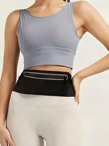 Elastic Invisible Waist Pack Running Belt Bag High-Reflective Running Belt With Adjustable Zipper Closure Ultra-Thin Running Fanny Pack Travel Waist Bag Money Belt Bag Mobile Phone Pack For Men Women For Fitness Workout Work Commuting Running And Hiking Running Accessories Outdoor Gear - Multicolor - View 7