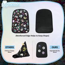 Tokidoki Ita Bag With 4PCS Unicorno Brooch Pin Tokidoki Backpack With Insert For Anime Cosplay - Black - View 4