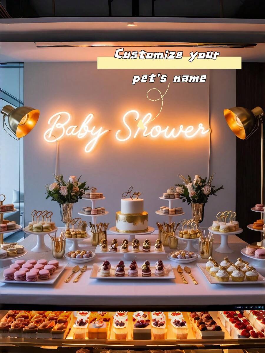 1Pc Personalized Neon Sign – Customize With Your Message, LED Lights, Soft Glow, Ideal For Romantic Gifts, Wedding Decor, Engagement Parties, And Special Moments Like Valentine's Day And Anniversaries - Multicolor - View 1