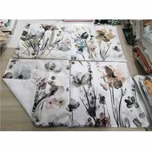 4pcs Bức tranh Phong cách In hoa Vỏ gối ( Chèn ) , Mùa xuân/Mùa hè Phong cách đồng quê Hình vuông Vỏ gối Đối với Sống Trang trí Ngang lưng Nắp đệm , Tất cả các mùa phổ cập Vỏ gối - Xám - Xem 8