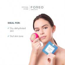 FOREO H2Overdose Advanced Collection 20 UFO-Activated Facial Mask - Hydrating Facial - Beauty &Amp; Personal Care - Hyaluronic Acid &Amp; Vitamin E - For All Skin Types - Dry Skin &Amp; Flaky Skin - 6 Pcs In Pack - trắng - Xem 3