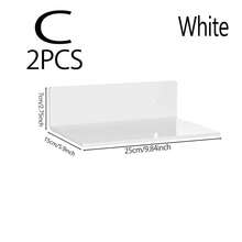 Acrylic Wall Shelf, Floating Shelves For Wall Mounting, Acrylic Display Stand For Pop Culture Figures, Home Decor, Living Room, Game Room, Plants