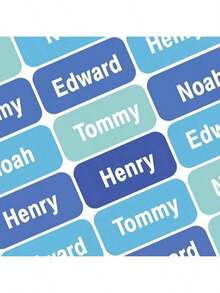 60pcs Customizable Name Labels, Suitable For School Supplies, Lunch Boxes, Books, Water Bottles, Toothbrushes, Etc. Not Waterproof/Splash-Proof, Non-Waterproof Labels - 4.4 X 1.2 Cm, 1 Set Of 96 Stickers, Children's Art Activities - Apricot - View 6