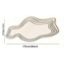 1 Stück weißer Eier-Muster Anti-Rutsch Badezimmermatte, asymmetrisch geformter Teppich geeignet für Küchenspüle, Duschraum, aufgerüstetes rutschfestes Design aus weichem Diatomeenmaterial, geeignet für Flur, Küche, Waschraum, Badezimmer, Dorm, Sofa, Schlafzimmer, Wohnzimmer, Waschtisch, Stuhl, Dorm Teppich, Mode Teppich, Raumdekoration, Weihnachtsdekoration, Geschenk, Heimdekoration, Schlafzimmerdekoration
