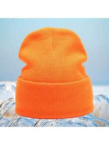 Winter Warm Boys' And Girls' Knitted Hats Cute Knitted Hats Children's Knitted Hats Youth Knitted Hats Outdoor Windproof Hats Customized Photo Logo - A - View 15