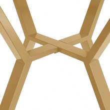 Dining Table Set, Dining Table And Chairs Set (5-Piece Set), Modern And Simple Round Dearmol Dining Table, Gold Metal Table Legs + 4 Ergonomic Velvet Chairs, Beige Dining Chairs - Golden + Gray + MDF+Steel - View 10