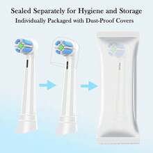 IO Replacement Brush Heads Compatible With Oral B IO Series 2-10 Electric Toothbrushes (White, 6 PCS){Inchcolor_nameinch:InchWhite-6pinch,Inchsize_nameinch:Inch6PCSinch} - White-6p - View 5