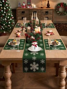 Zestaw bieżników i podkładek lnianych 1/2/3/4/5 szt., odporny na ciepło i plamy, niegniecący się, nadający się do prania w pralce, odpowiedni do jadalni i restauracji, dekoracji stołu, artykułów gospodarstwa domowego, prostokątny obrus tkany w 100% z lnu, na przyjęcia świąteczne, do kuchni, na kominek, do jadalni, do dekoracji domu w stylu rustykalnym, na wesele, do dekoracji jesiennych, podkładki na stół, obrus - Wielokolorowe - Zobacz 3